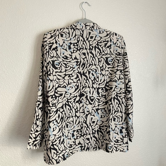 ICHI Jepia Pattern Button Down Shirt S - Picture 4 of 9